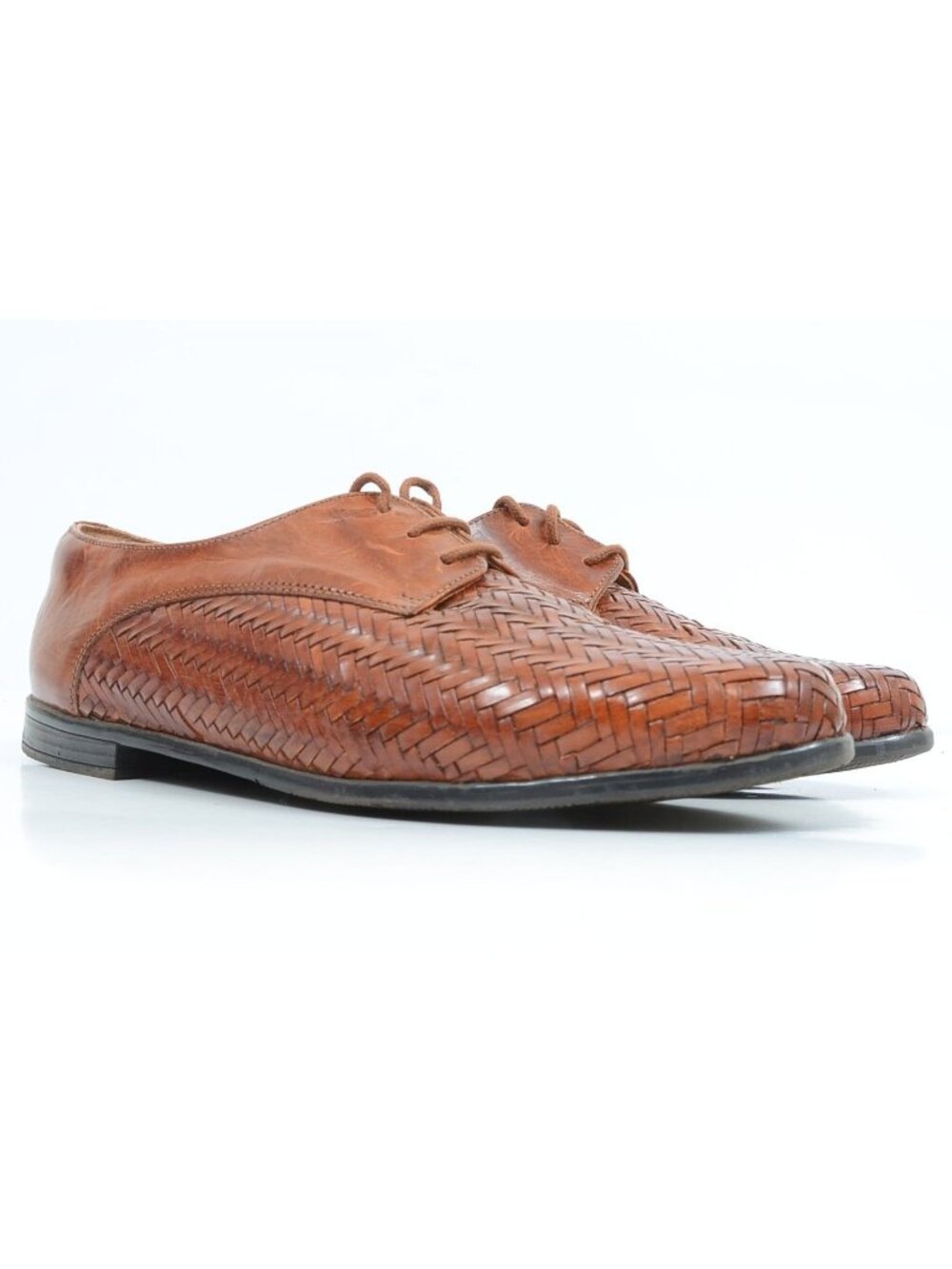 Trotters Women's 11 WIDE Leather Preppy Lace Up Loafer Shoes Office Business